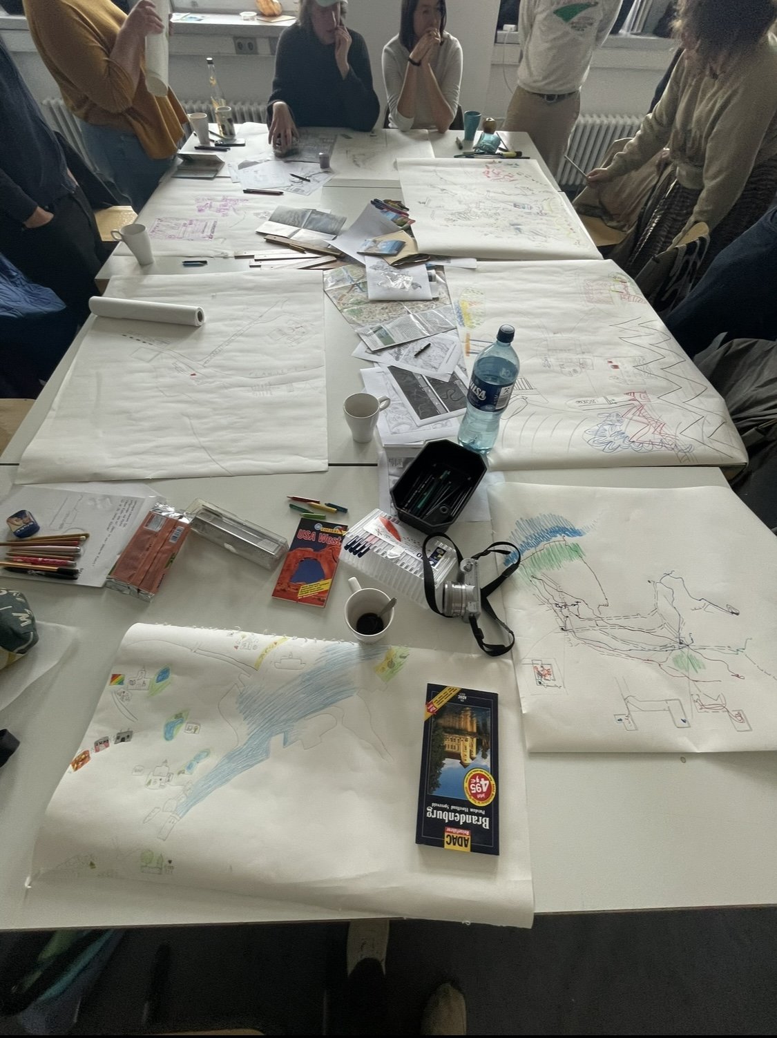 Pictures of the art workshop: Mapping (Kiel) landscapes with the artist Juan Blanco with . Sat, Oct 12, 2024